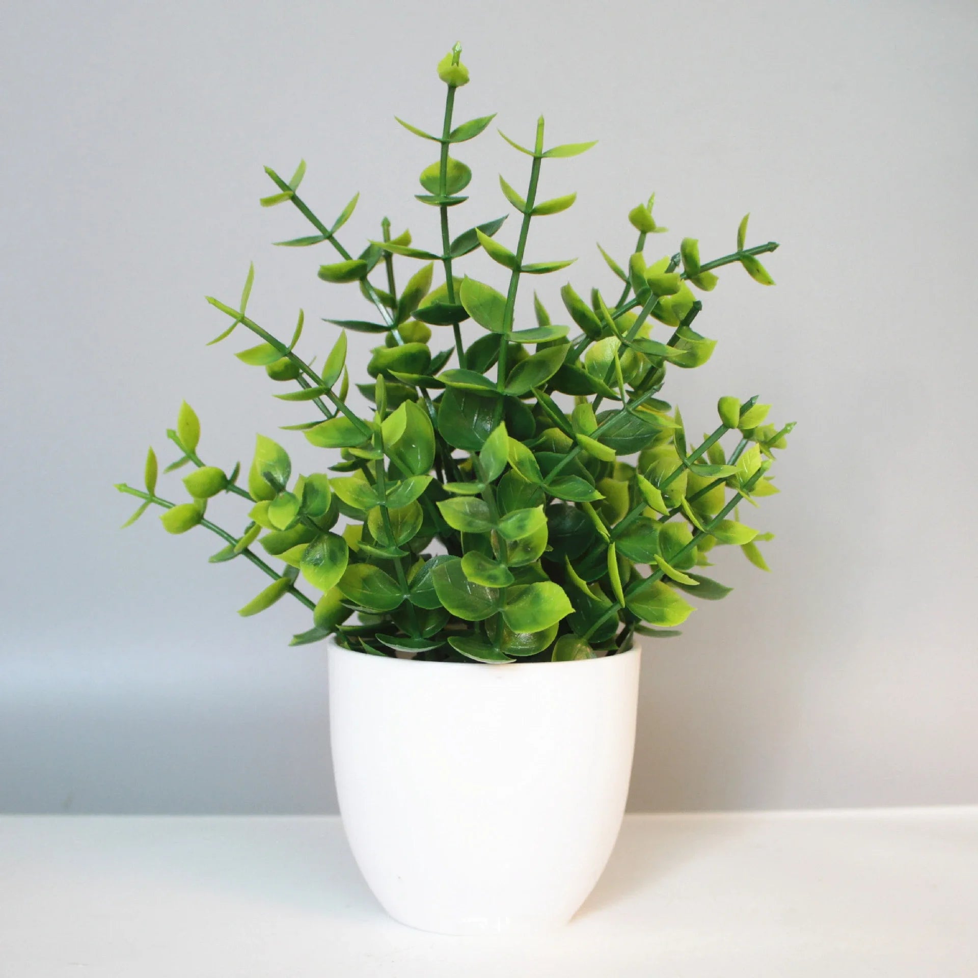 Artificial Potted Green Plant – Decorative Fake Bonsai for Home Décor