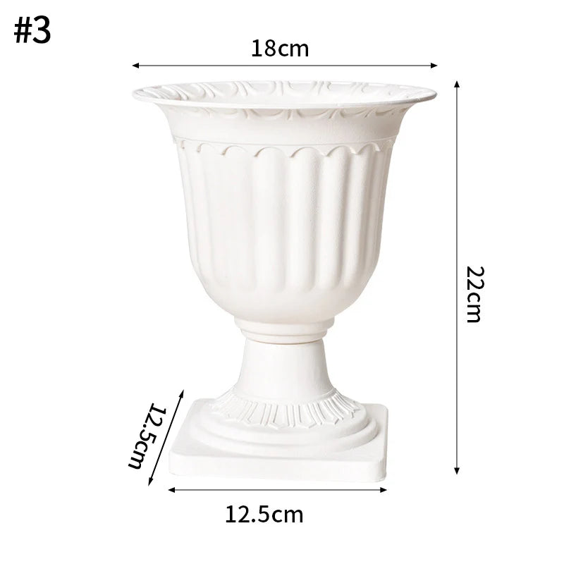 Modern White Decorative Vase – Minimalist Flower Vase for Home & Table Decor