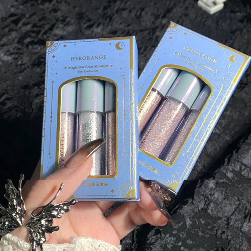 Fard à paupières liquide nacré, film fin et brillant, haute brillance, soyeux, illuminateur yeux