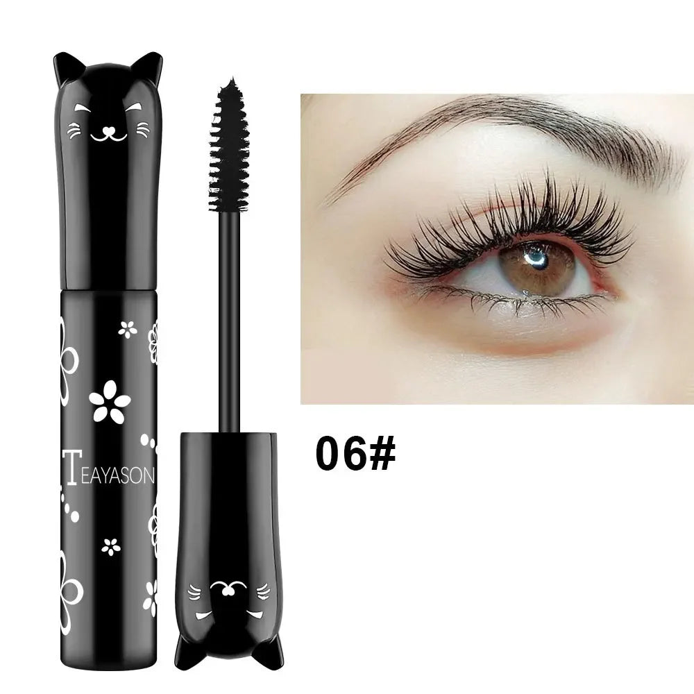 Mascara multicolore waterproof séchage rapide cils recourbés extensions bleu, rose, violet, noir, blanc maquillage
