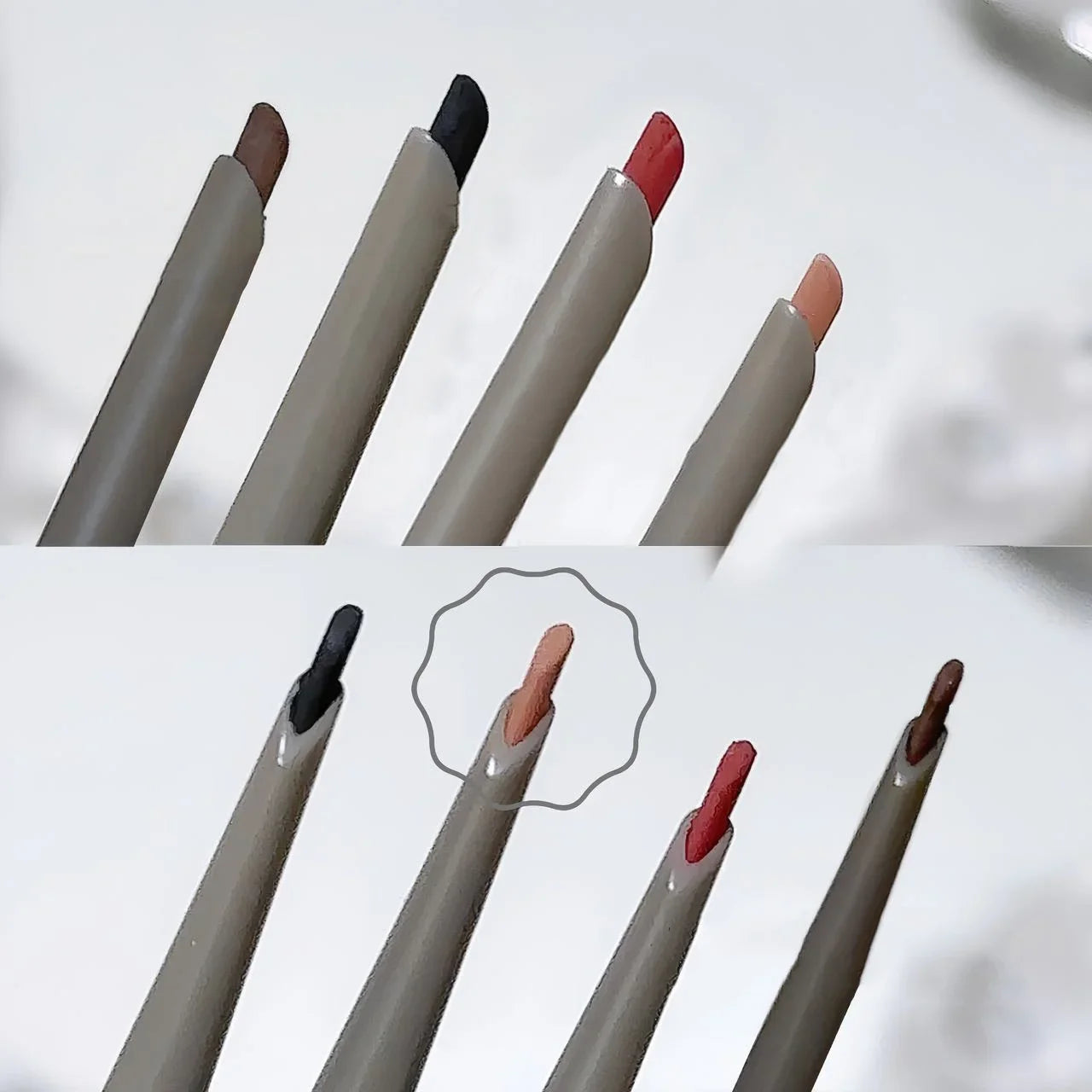 Crayon Eyeliner– Mat Naturel, Rouge Vin, Facile à Appliquer, Étanche, Maquillage des Yeux, 1 Pc