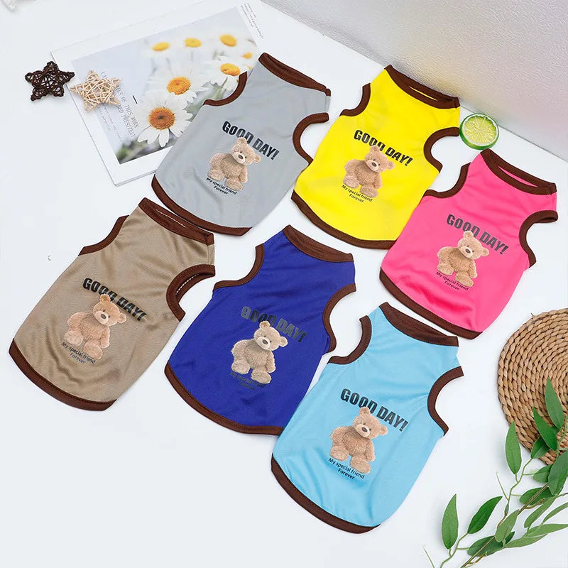 Breathable Summer Pet Vest – Lightweight Clothes for Dogs & Cats