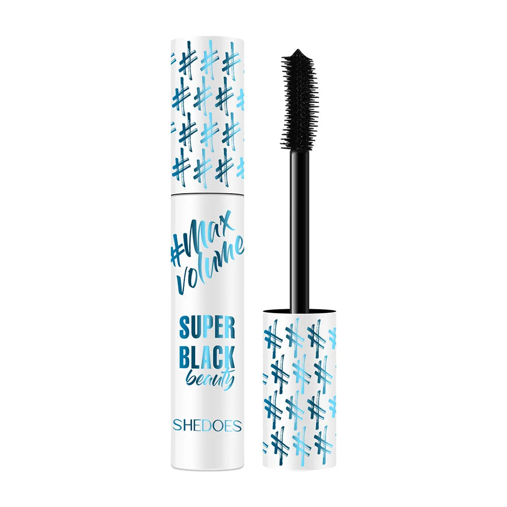 Mascara noir waterproof allongeant cils fibres de soie épais maquillage yeux femme cadeau