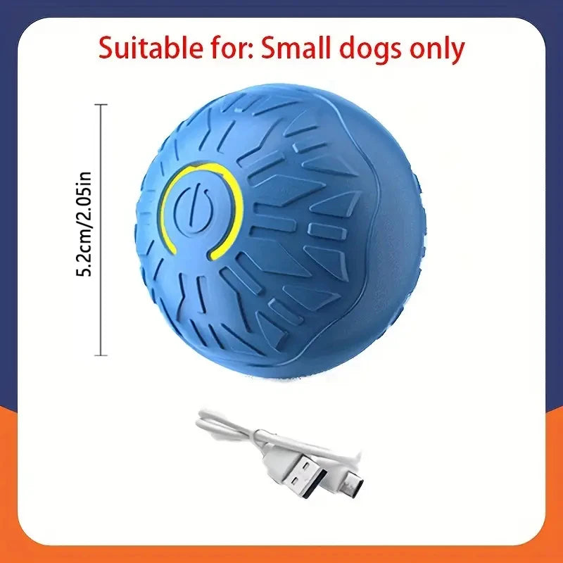 Smart Automatic Rolling Dog Ball – USB Rechargeable Interactive Pet Toy