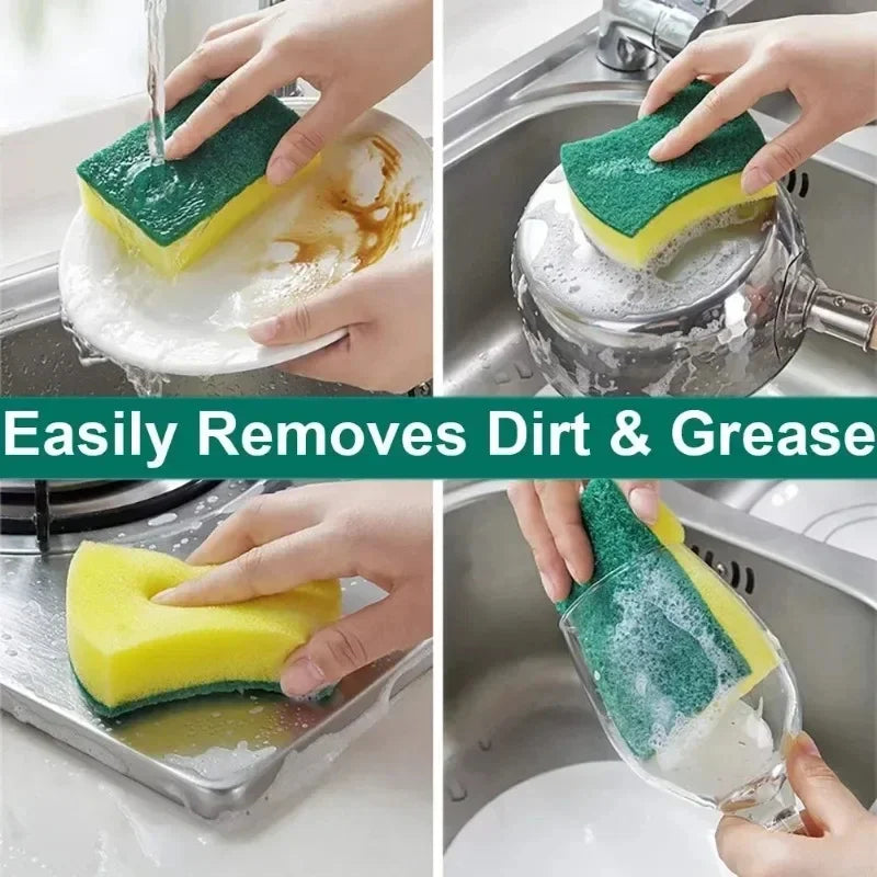 Double-Sided Magic Cleaning Sponge – Heavy Duty Kitchen Scrubber