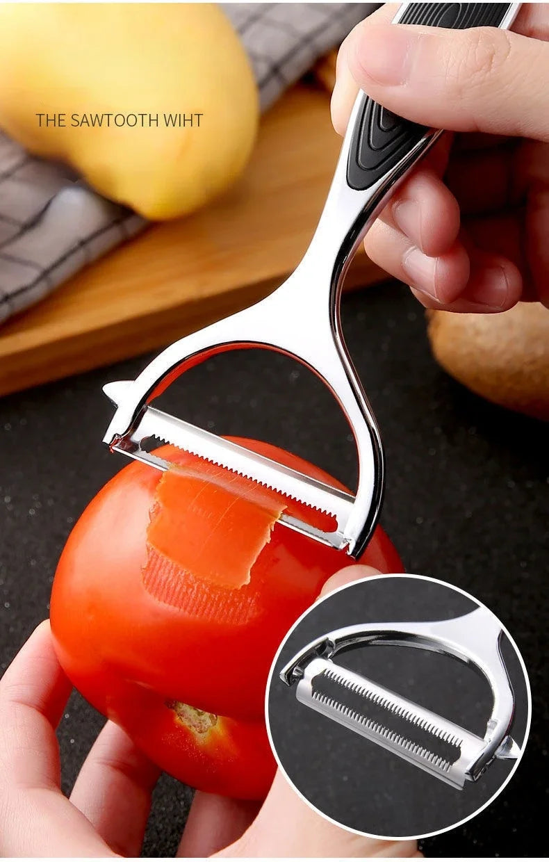 Stainless Steel Vegetable Peeler – Multifunction Potato, Carrot & Fruit Peeler Kitchen Tool