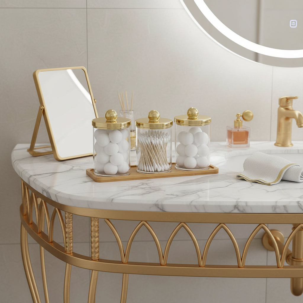 Acrylic Bathroom Organizer Set