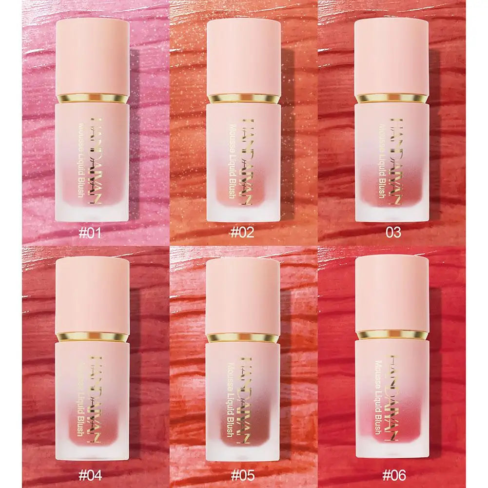 Blush stick crème liquide – Avec applicateur coussin, pour joues – Blush léger et facile à appliquer, maquillage confortable