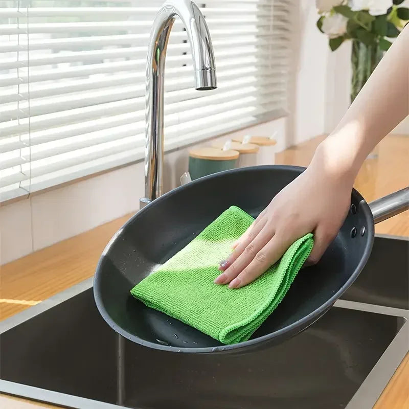 Microfiber Cleaning Cloth Set – Absorbent Kitchen & Bathroom Towels