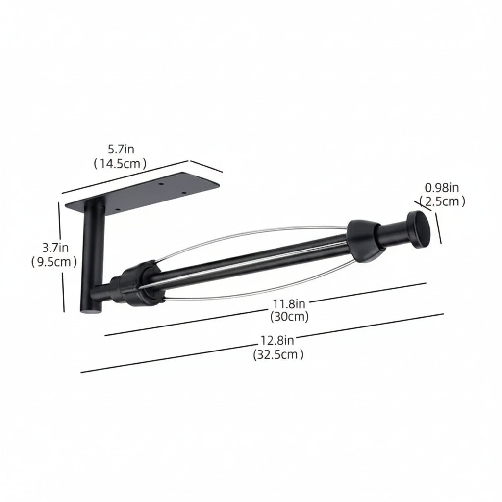 Stainless Steel Paper Towel Holder – Adhesive Wall Mount Kitchen & Bathroom Organizer