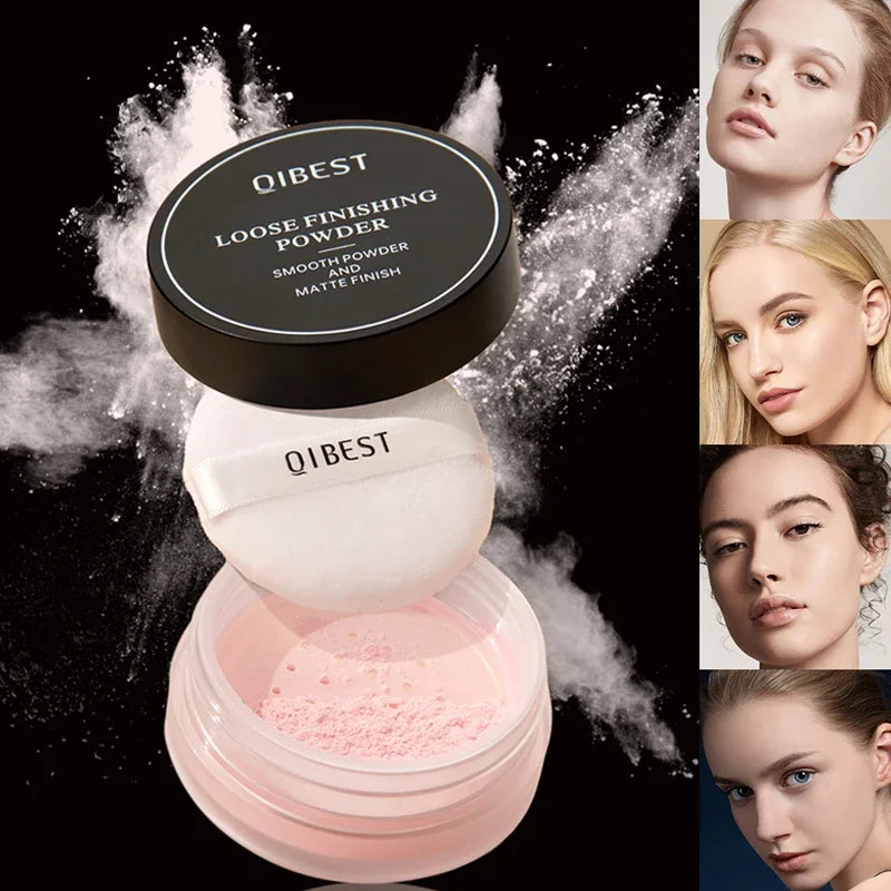Poudre libre pour le visage – Translucide, matte, rose et blanche, poudre fixante, contrôle de l’huile, cosmétique, longue tenue, waterproof, maquillage du visage