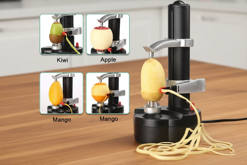 Multifunction Electric Peeler – Automatic Stainless Steel Apple, Potato & Fruit Peeling Machine