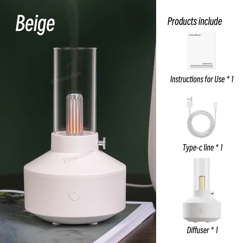 Portable Mini Aroma Diffuser – USB Essential Oil Humidifier with LED Night Light