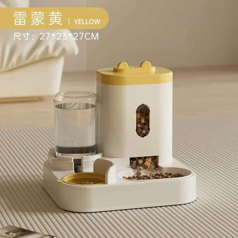 Automatic Pet Feeder & Water Dispenser – Large Capacity Food and Water Station