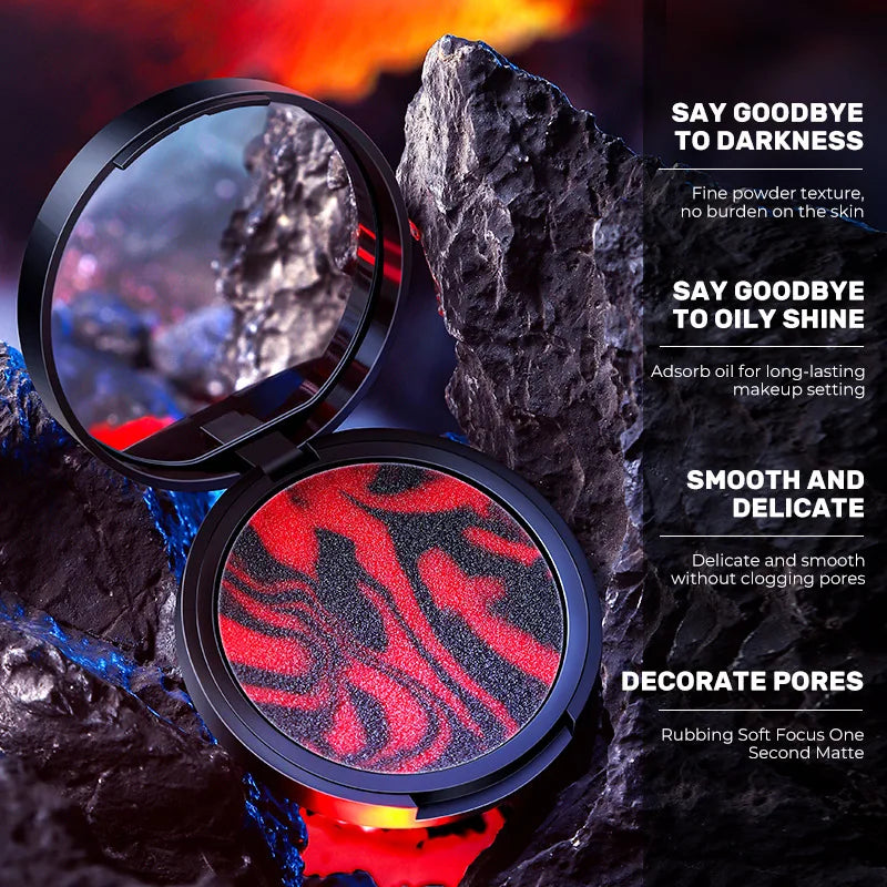 1 Poudre Libre Compacte Transparente, Gel Mat, Contrôle du Sébum, Longue Tenue, Waterproof, Correcteur pour le Visage, Outil de Maquillage