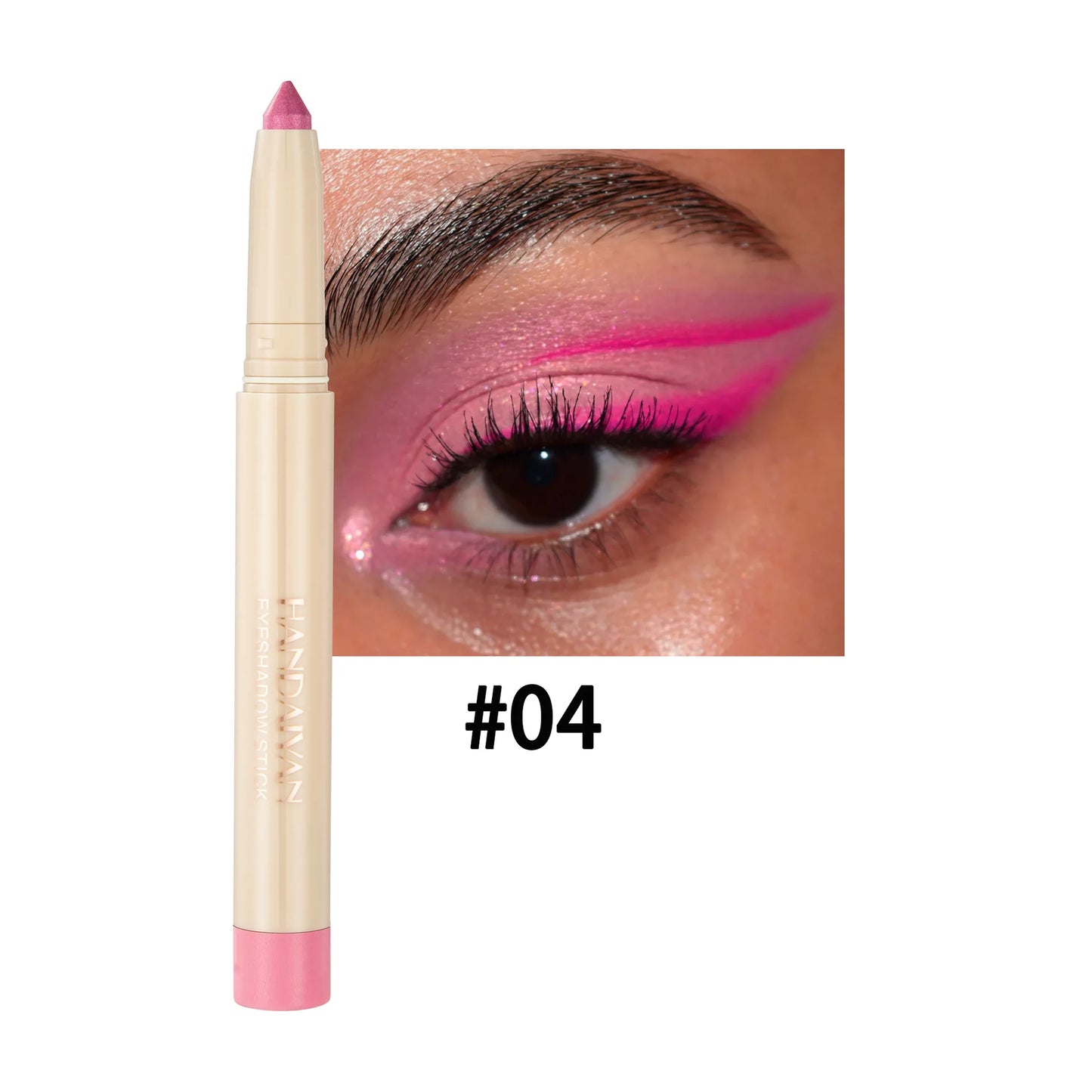 Crayon yeux dual-use – eyeliner et fard à paupières, mat, naturel, adapté pour maquillage de nuit ou clubbing, pointe ajustable
