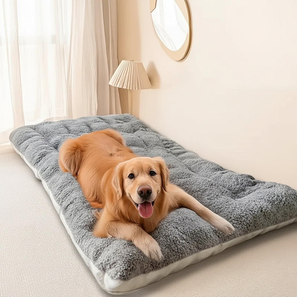 Extra Large Plush Dog Bed – Ultra Soft Pet Sofa & Crate Mat