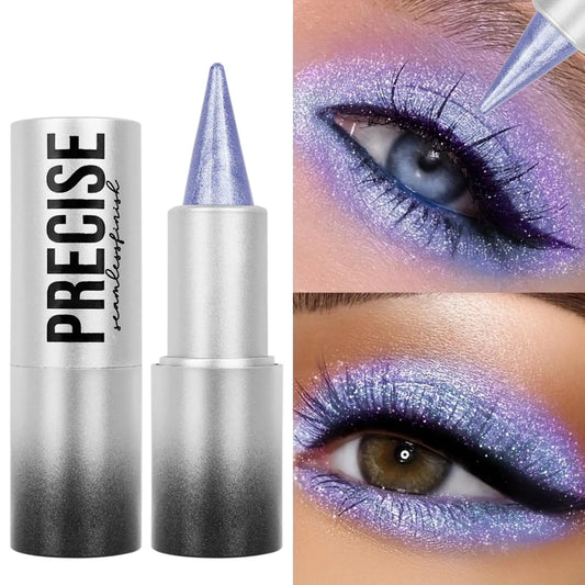 **« Crayon eyeliner et fard à paupières pailleté monochrome – Waterproof et portable »**