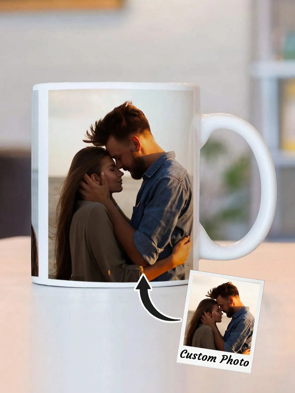 Custom Photo Mug – Personalized Coffee Mug with Picture, Unique Gift for Anniversaries, Mother's Day & Special Occasions