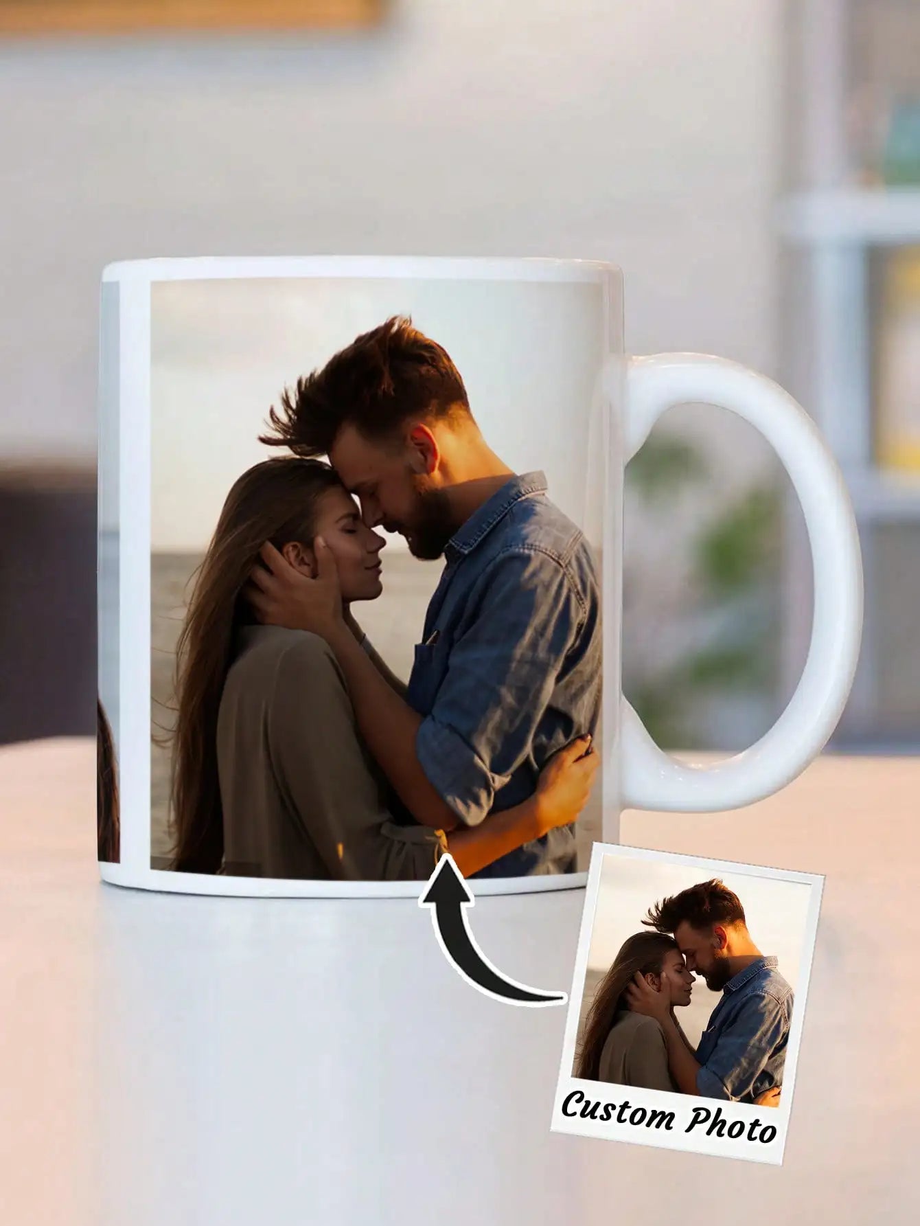 Custom Photo Mug – Personalized Coffee Mug with Picture, Unique Gift for Anniversaries, Mother's Day & Special Occasions
