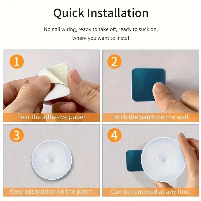 Wireless Motion Sensor Night Light – LED Detector Lamp for Bedroom, Closet & Staircase