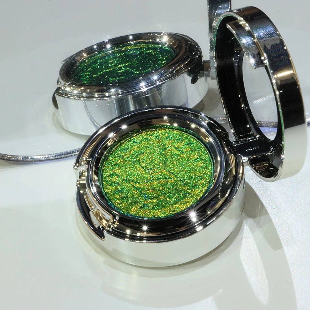 Ombres à paupières multichromes longue tenue à paillettes, un seul fard à paupières, maquillage pour les yeux pour femmes