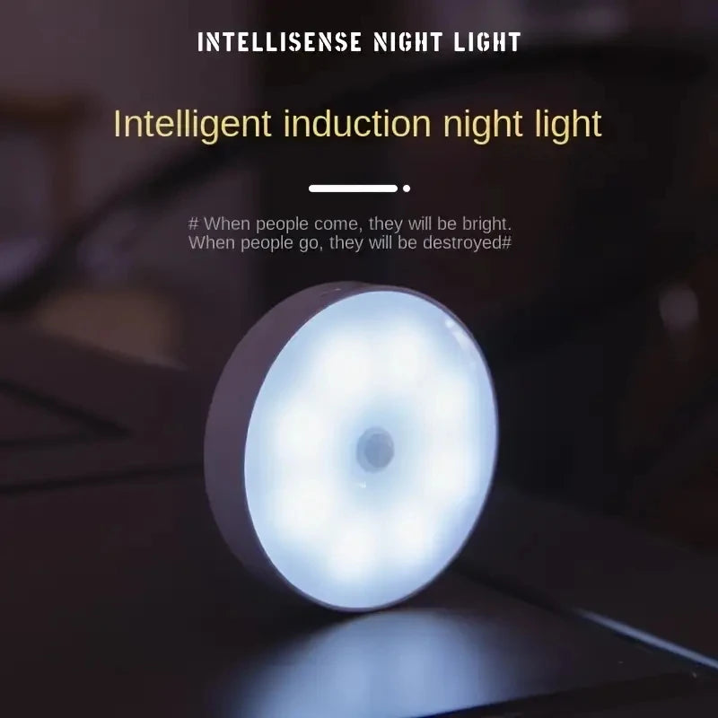 Wireless Motion Sensor Night Light – LED Detector Lamp for Bedroom, Closet & Staircase
