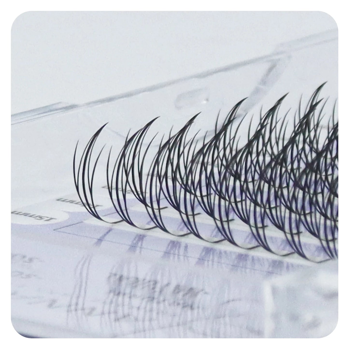 Extensions de cils – Éventails prémontés, cils naturels en cachemire, style manga – Faux cils doux et naturels