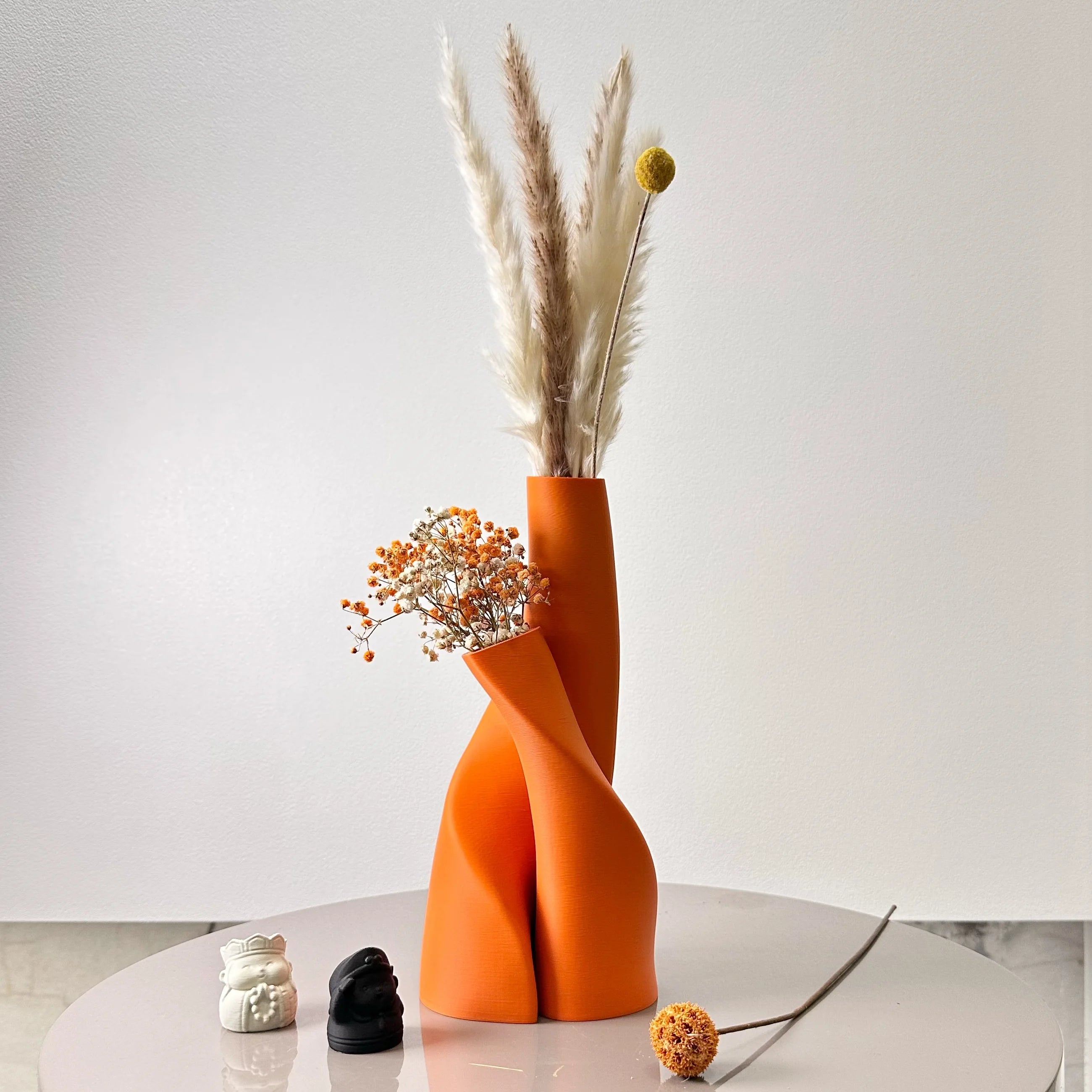 2-Piece Modern Double Vase Set – Creative Decorative Flower Vases for Home Decor