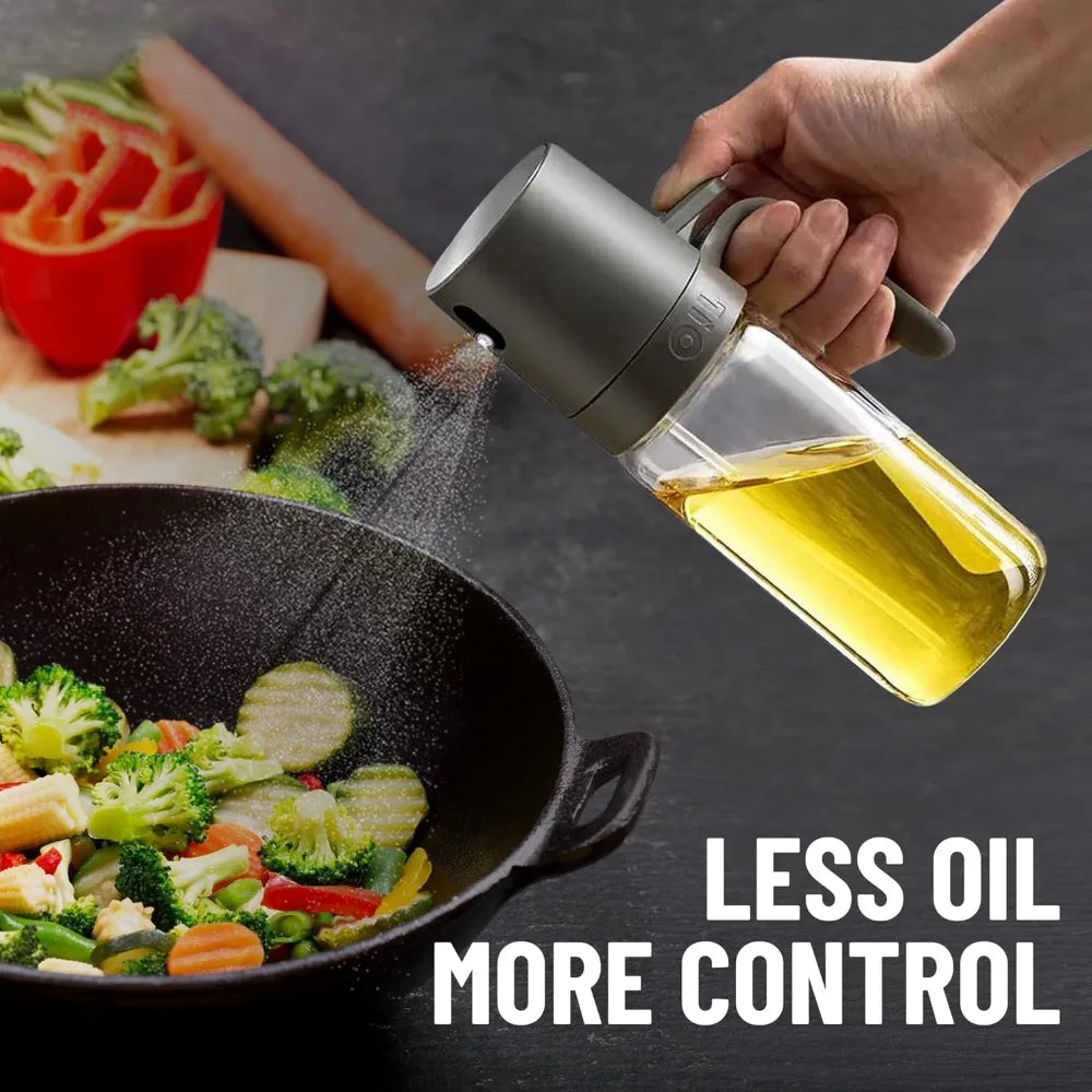 250ml Olive Oil Sprayer – BPA-Free High Borosilicate Glass Oil Mister for Air Fryer, BBQ & Cooking