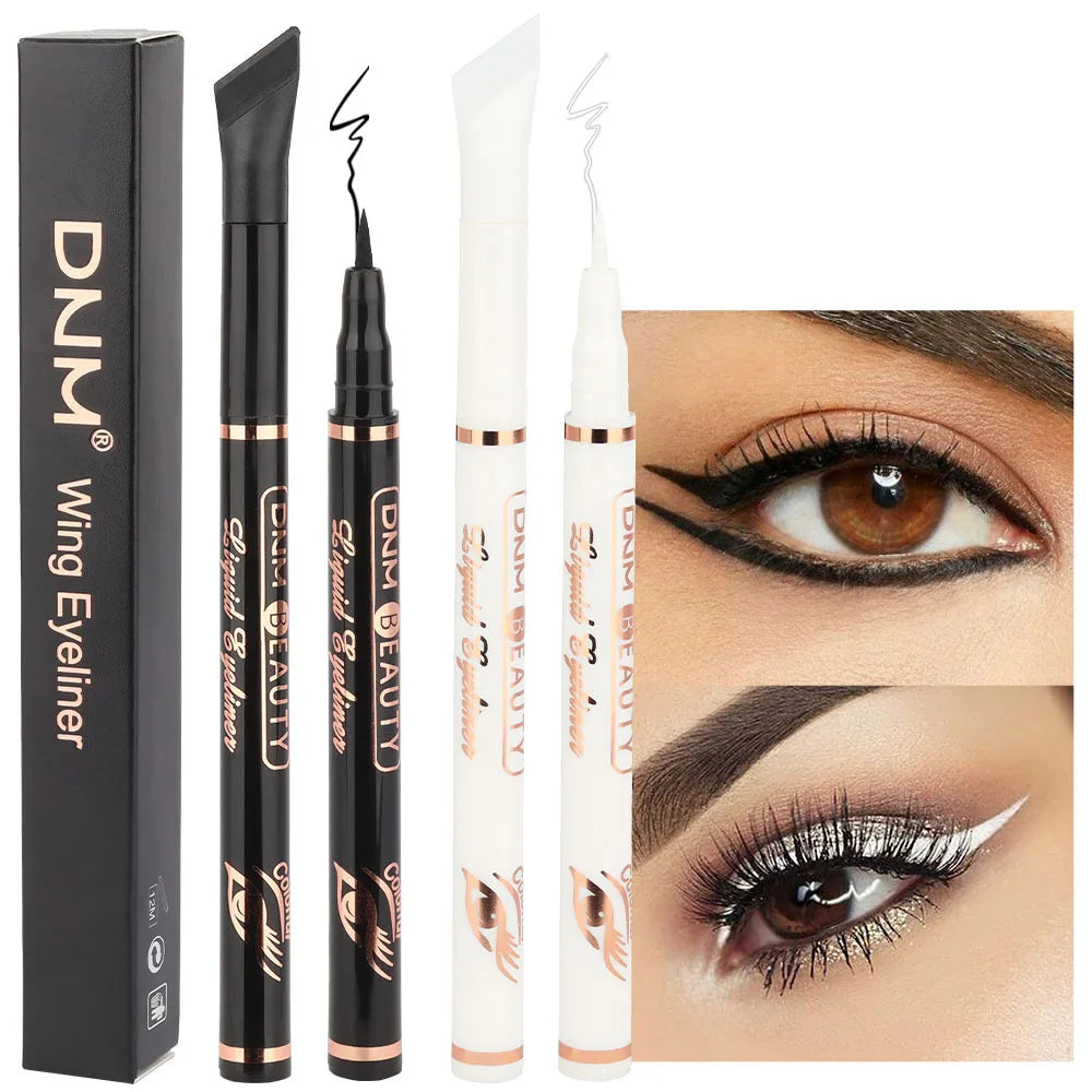 Stylo Eyeliner Liquide 12 Couleurs – Mat, Noir et Violet, Étanche, Séchage Rapide, Lisse, Ultra-Fin, Pointe Ailée, Cosmétiques