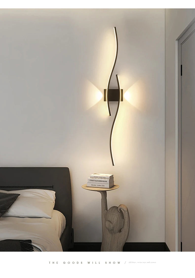 Modern LED Wall Lamp – Minimalist Lighting for Living Room, Bedroom & Kitchen