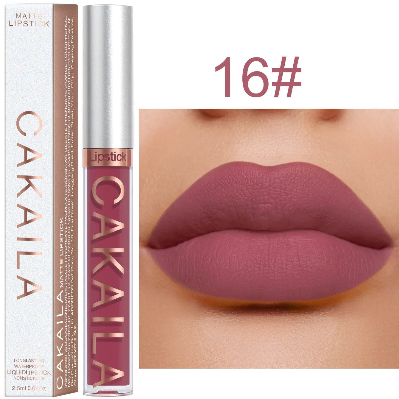 Rouge à lèvres 18 couleurs – Finition mate | Waterproof et non collant | Gloss longue tenue pour lèvres élégantes