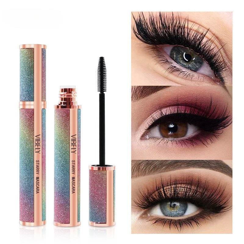 Mascara 4D allongeant extensions cils femme waterproof séchage rapide longue tenue grands yeux