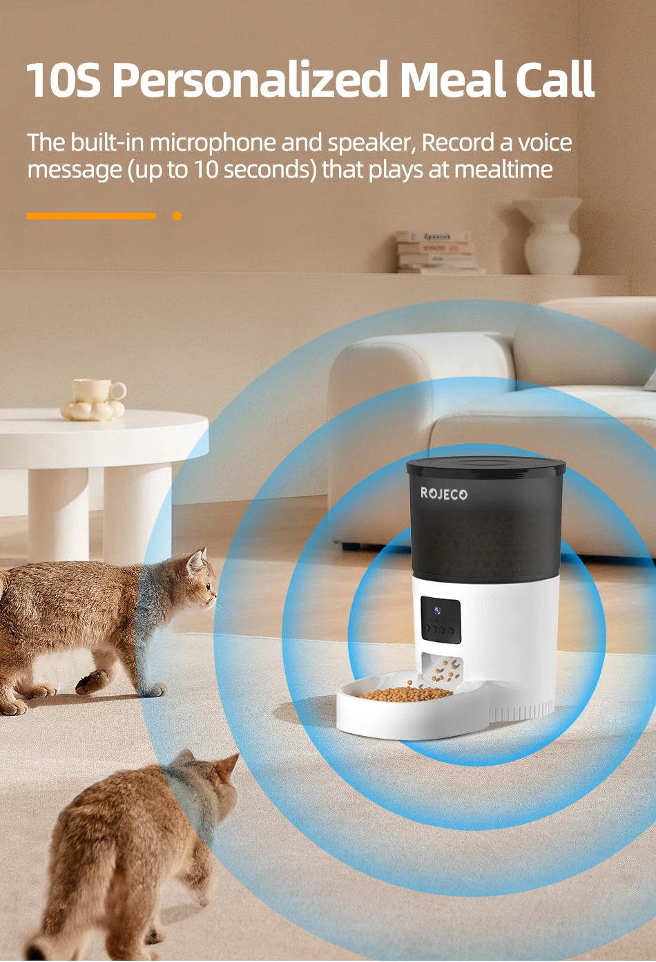 Smart Automatic Pet Feeder with Camera – Wi-Fi Food Dispenser for Cats & Dogs