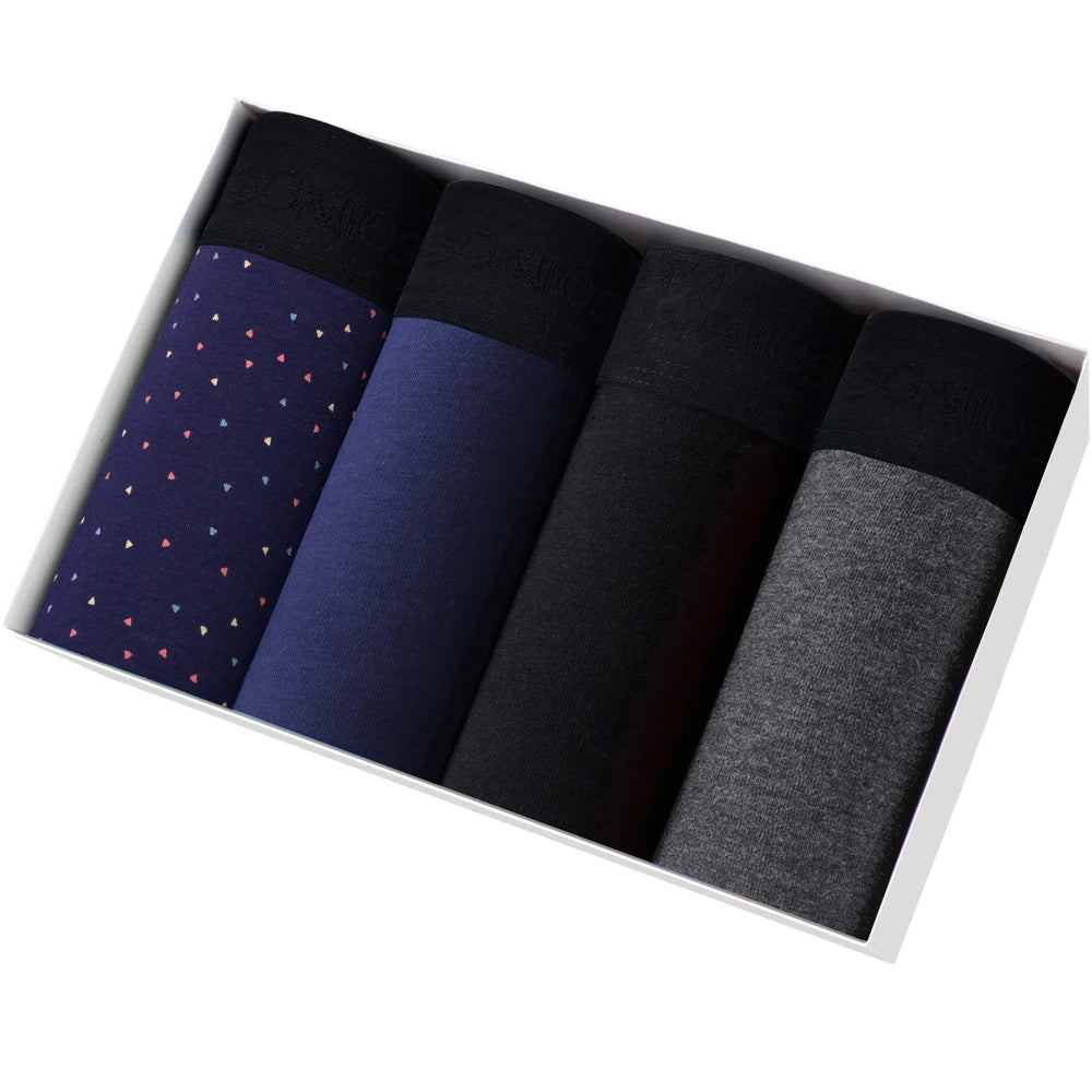 Lot de 4 Boxers Homme – Sous-vêtements Coton Confortables & Sexy