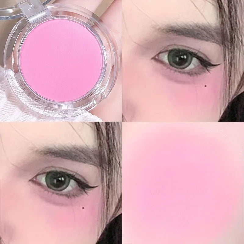 Palette de blush illuminateur – Contouring du visage, teinte pour joues, rougeur naturelle – Waterproof, fini mat monochrome, maquillage féminin, 1 pièce