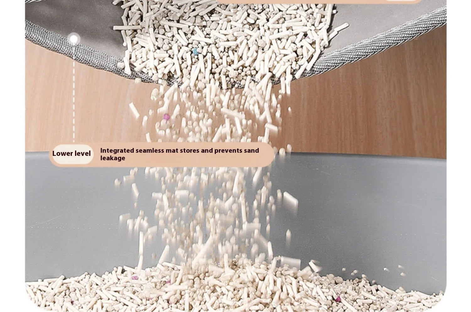 2-Layer Cat Litter Mat – Waterproof Non-Slip Litter Trapping Mat