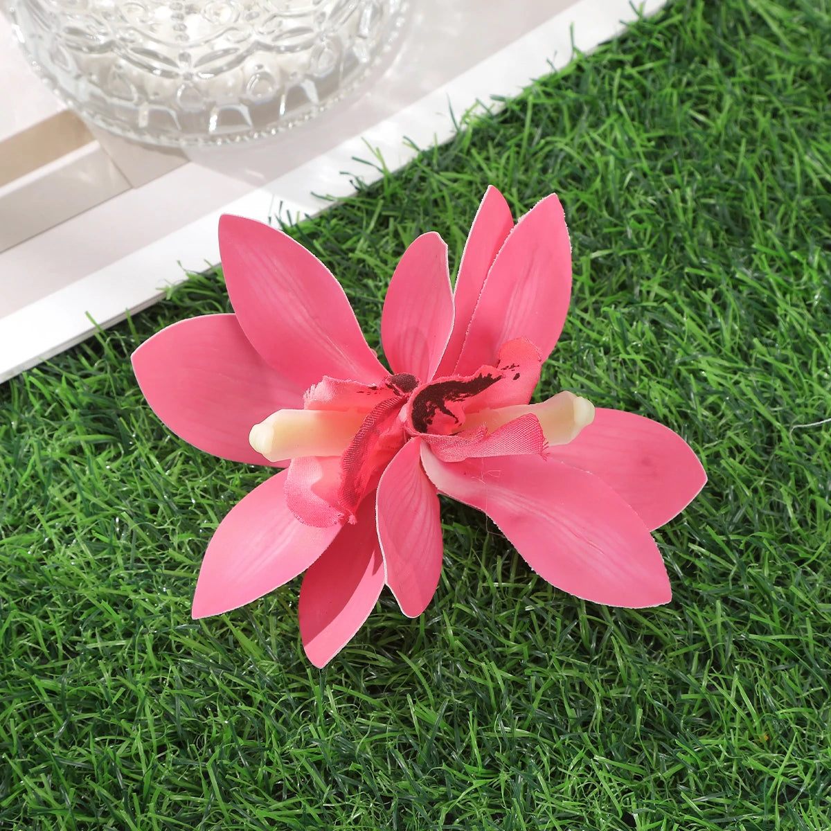 « Barrettes Femme – Fleurs Orchidée, Style Bohème »