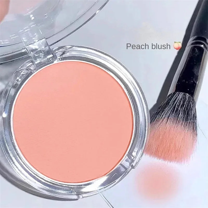 Blush Monochrome Mat — Couleur Naturelle pour les Joues, Illumine le Visage, Résistant à l’Eau, Pour Contouring Facial, Poudre Douce pour Maquillage