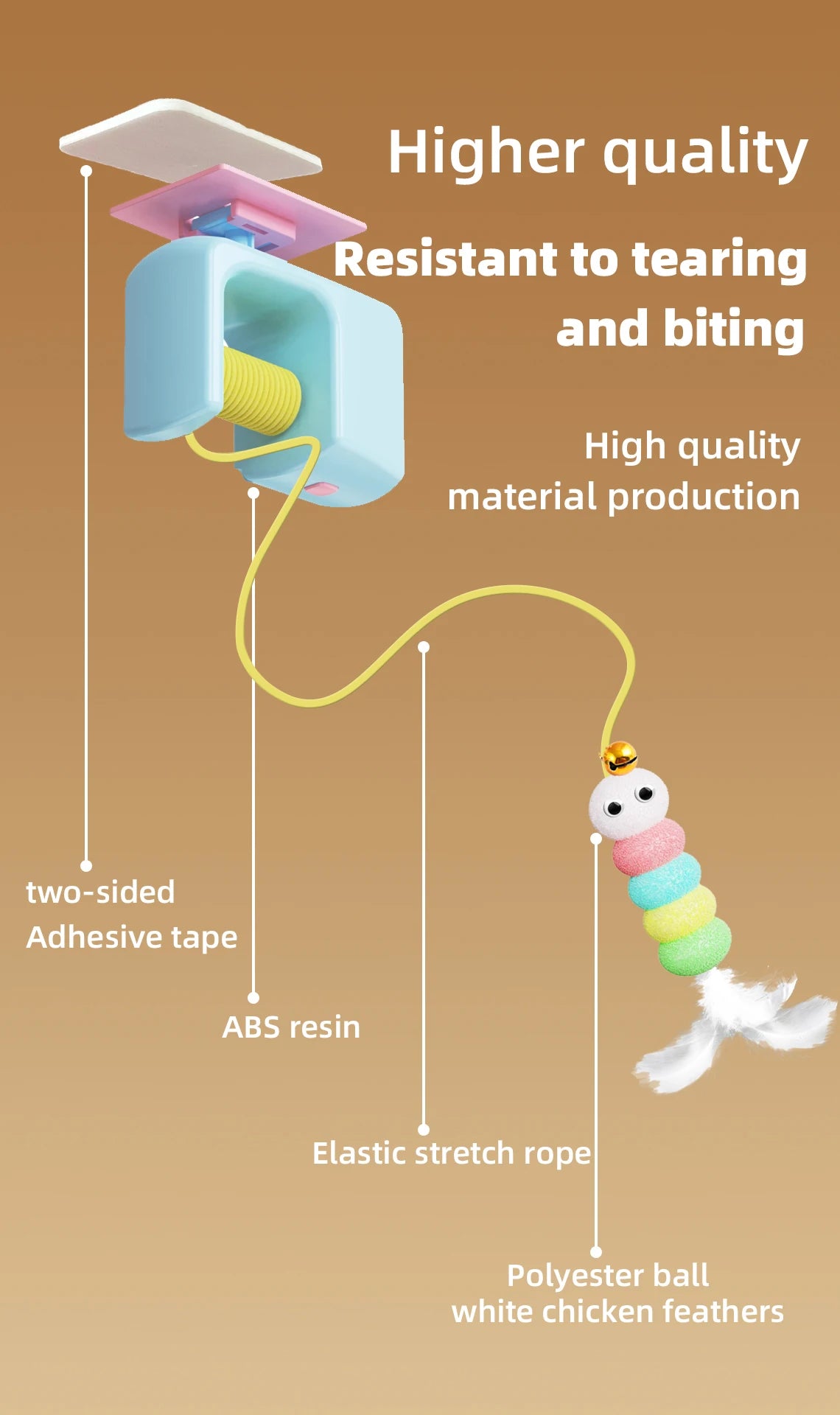 Rechargeable Interactive Flying Bird Cat Toy – Automatic Hanging Door Teaser