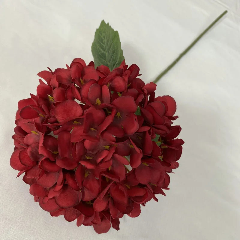 58CM Artificial Hydrangea Bouquet – Realistic Silk Flowers for Home & Wedding Décor