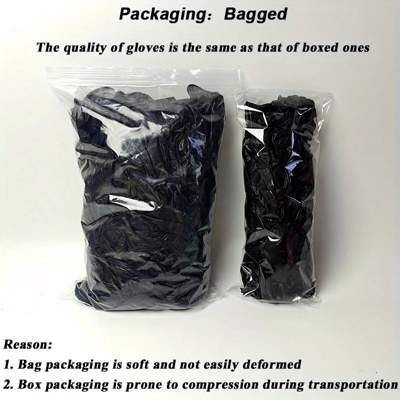 Disposable Black Nitrile Gloves – Latex-Free Powder-Free Cleaning Gloves