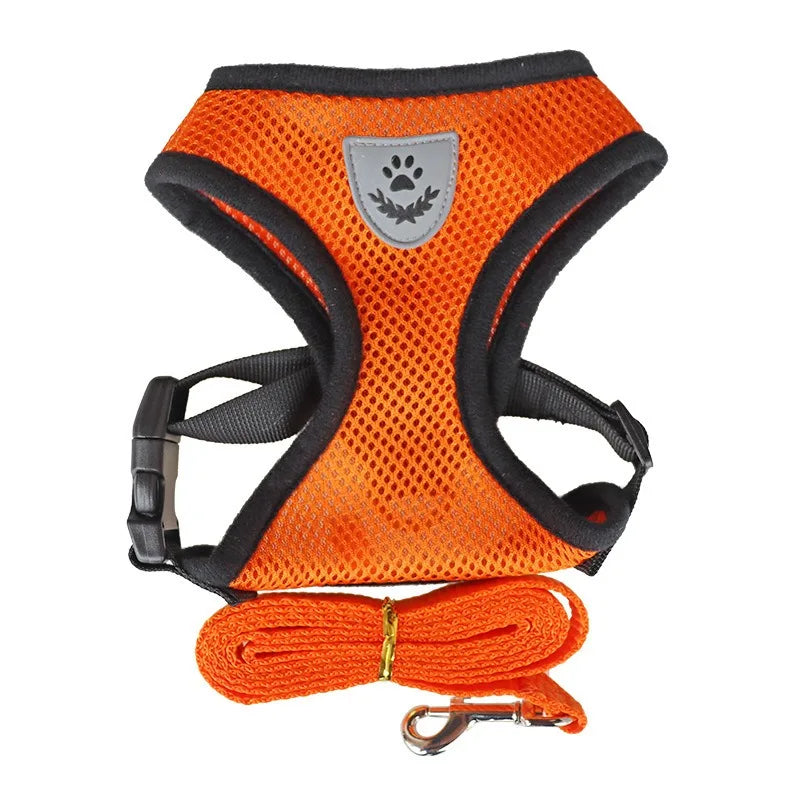 Adjustable Escape-Resistant Cat Harness & Leash Set – Soft Vest for Cats & Kittens