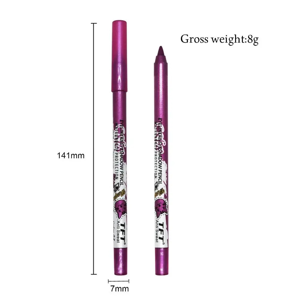 Crayon eyeliner longue tenue Fashion Not Blooming, waterproof, couleur, gel, ombre à paupières