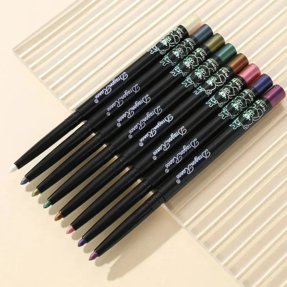 Eyeliner Pailleté– Multi-Chrome, Longue Tenue, Métallique, Ombre à Paupières Brillante, Teintes Vert et Violet
