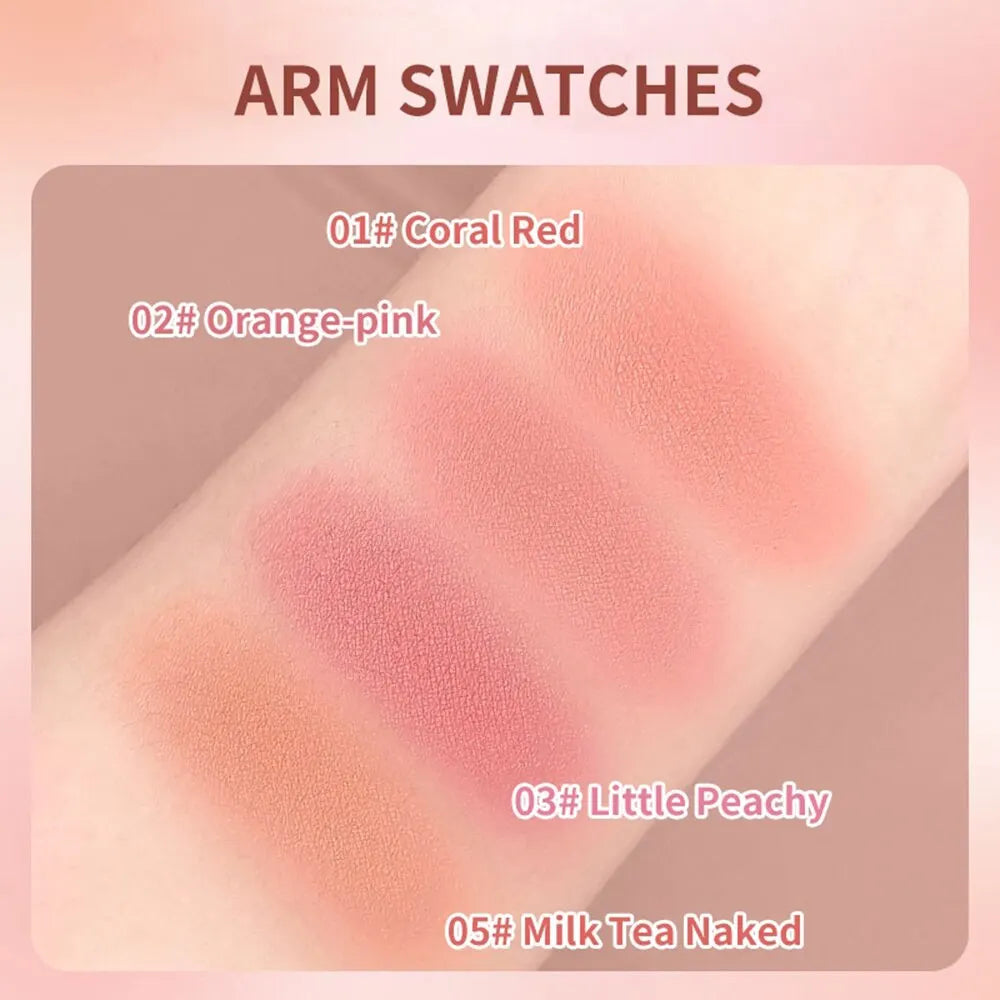 Blush Poudre Libre Coussin d’Air — Haute Tenue, Haute Pigmentation, Texture Douce et Brumeuse, Fini Mat, Couleurs Naturelles pour Joues