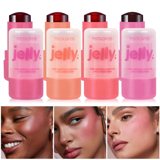 Stick Blush 1 PC — Pour Lèvres et Joues, Multi-couleurs Transparentes, Résistant aux Fruits, Parfait pour Toutes Occasions