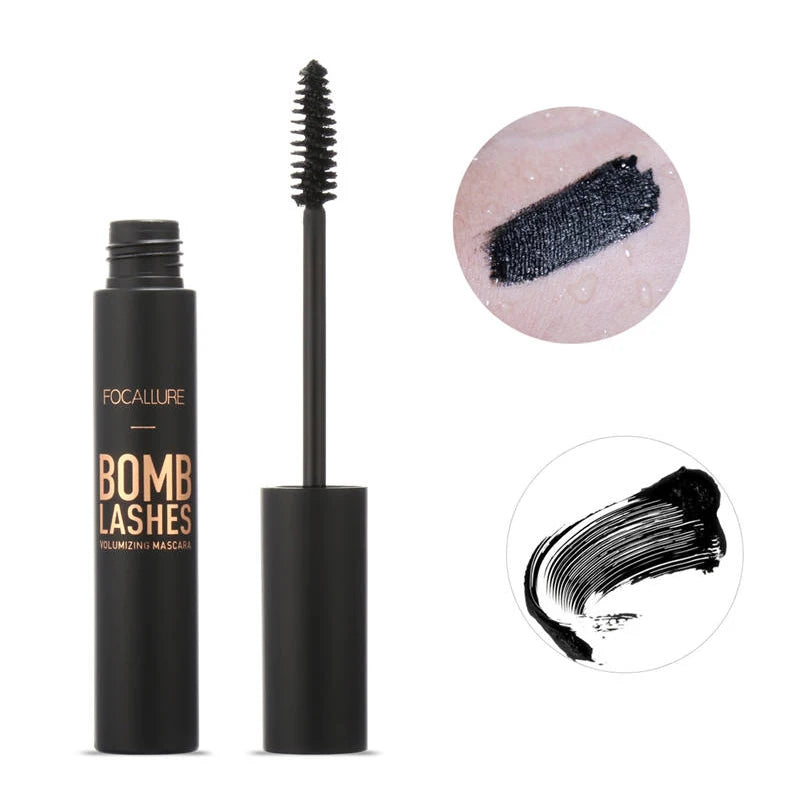 Mascara 3D fibres de soie noir volume et recourbant waterproof extensions cils épais