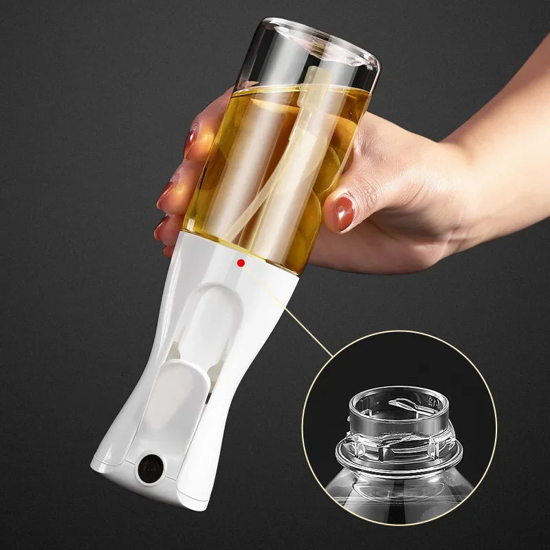 2-in-1 Oil Sprayer & Brush Bottle – 200ml / 300ml / 500ml Kitchen Oil Mister for Cooking, Baking & BBQ